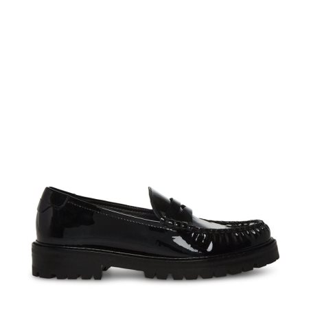 Loafers Steve Madden Madelyn Charol Mujer Negras | ES DAE419